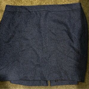 Lord & Taylor Blue Pencil Mini Skirt Work